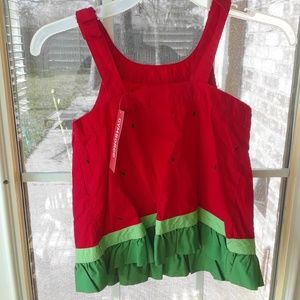 Gymboree Shirts & Tops - Gymboree NEW Watermelon Ruffle Tank Top sz 8 Gymboree Shirts & Tops - Gymboree NEW Watermelon Ruffle Tank Top sz 8